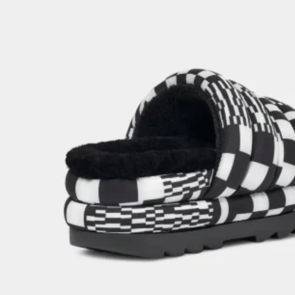 Ugg Maxi Checks Slide Women shoes size6 new